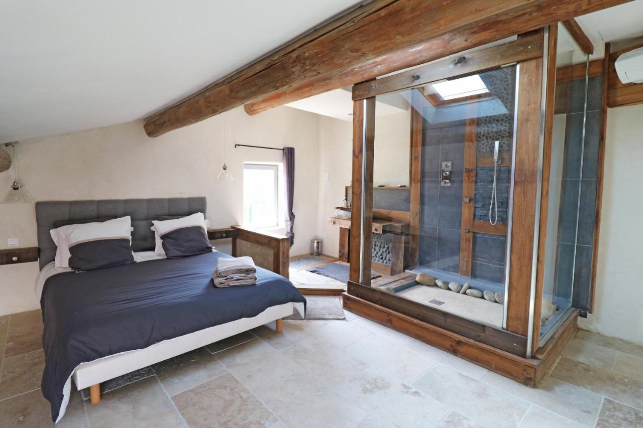 Appartement de charme Sud Luberon classé 4 étoiles Puyvert Exterior foto